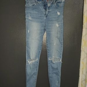 Wax jeans, light wash